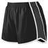 Augusta Sportswear Ladies Pulse Shorts (1265), Color 'Black/Black/White'