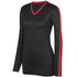 Augusta Sportswear Ladies Vroom Jersey (1307-C), Color 'BlackRed'