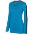 Augusta Sportswear Ladies Vroom Jersey (1307-C), Color 'Power Blue/Black'