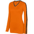 Augusta Sportswear Ladies Vroom Jersey (1307-C), Color 'Power Orange/Black'