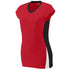 Augusta Sportswear Ladies Hit Jersey (1310-C), Color 'Red/Black/White'
