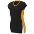 Augusta Sportswear Ladies Hit Jersey (1310-C), Color 'Black/Gold/White'