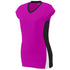 Augusta Sportswear Ladies Hit Jersey (1310-C), Color 'Power Pink/Black/White'