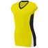 Augusta Sportswear Ladies Hit Jersey (1310-C), Color 'Power Yellow/Black/White'