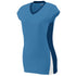 Augusta Sportswear Ladies Hit Jersey (1310-C), Color 'Columbia Blue/Navy/White'