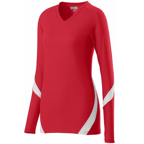 Augusta Sportswear Girls Dig Jersey (1326-C), Color 'Red/White'