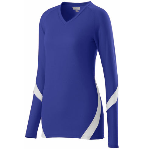 Augusta Sportswear Girls Dig Jersey (1326-C), Color 'Purple/White'