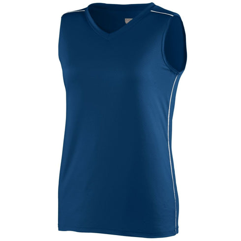 Augusta Sportswear Ladies Storm Jersey (1350-C), Color 'Navy/White'