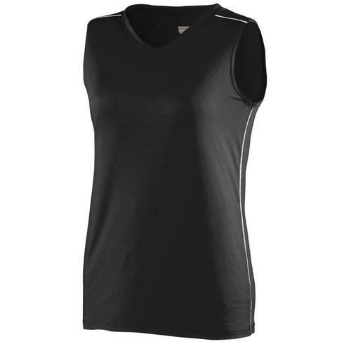 Augusta Sportswear Ladies Storm Jersey (1350-C), Color 'Black/White'