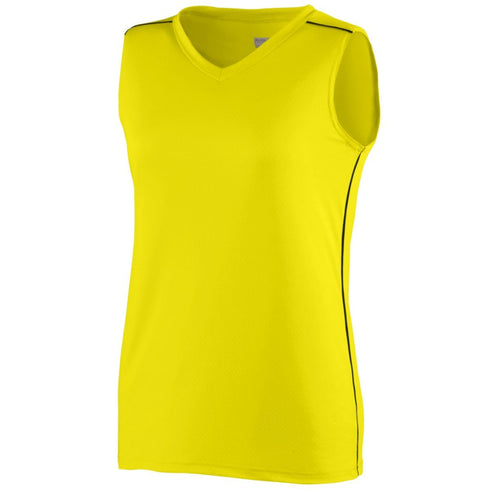 Augusta Sportswear Ladies Storm Jersey (1350-C), Color 'Power Yellow/Black'