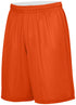 Augusta Sportswear Youth Reversible Wicking Shorts (1407), Color 'Orange/White'