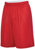 Augusta Sportswear Youth Reversible Wicking Shorts (1407), Color 'Red/White'