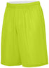Augusta Sportswear Reversible Wicking Shorts (1406), Color 'LimeWhite'