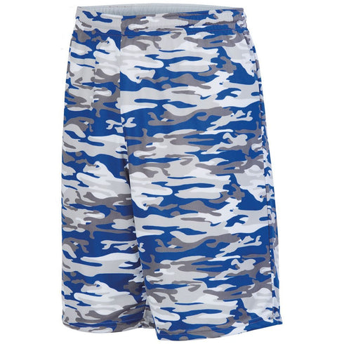 Augusta Sportswear Reversible Wicking Shorts (1406), Color 'Royal Mod/White'