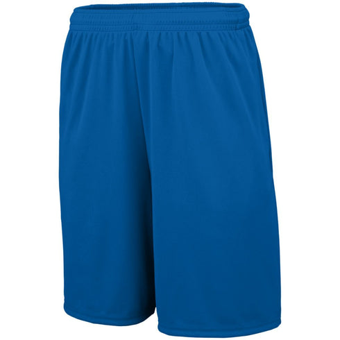 Augusta Sportswear Youth Training Shorts With Pockets (1429), Color 'Royal'