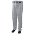 Augusta Sportswear Youth Series Baseball/Softball Pant With Piping (1446), Color 'Silver Grey/Black'