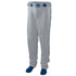 Augusta Sportswear Youth Series Baseball/Softball Pant With Piping (1446), Color 'Silver Grey/Navy'