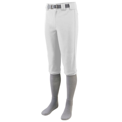 Augusta Sportswear Youth Series Knee Length Baseball Pant (1453), Color 'White'