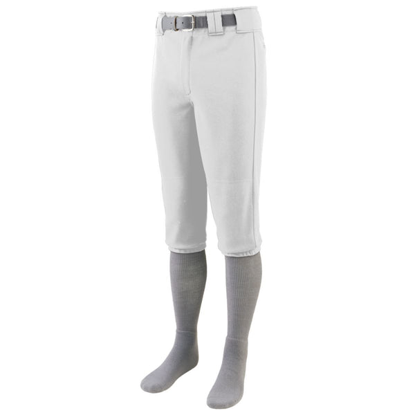 Augusta Sportswear Youth Series Knee Length Baseball Pant (1453), Color 'White'