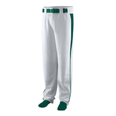 Augusta Sportswear Youth Triple Play Baseball/Softball Pant (1466-C), Color 'Silver Grey/Dark Green'