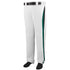 Augusta Sportswear Youth Line Drive Baseball/Softball Pant (1476-C), Color 'White/Dark Green/Black'
