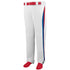 Augusta Sportswear Youth Line Drive Baseball/Softball Pant (1476-C), Color 'White/Royal/Red'