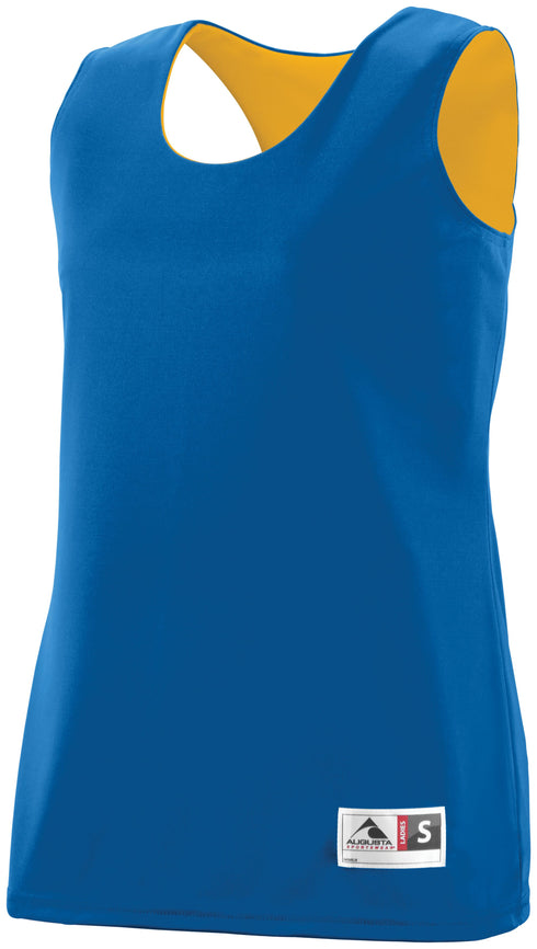 Augusta Sportswear Ladies Reversible Wicking Tank (147), Color 'Royal/Gold'