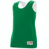 Augusta Sportswear Ladies Reversible Wicking Tank (147), Color 'Kelly/White'