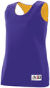 Augusta Sportswear Ladies Reversible Wicking Tank (147), Color 'Purple/Gold'