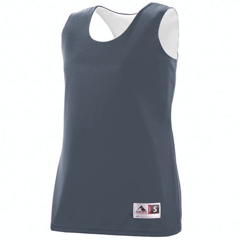 Augusta Sportswear Ladies Reversible Wicking Tank (147), Color 'Graphite/White'