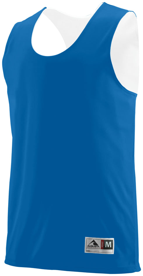 Augusta Sportswear Reversible Wicking Tank (148), Color 'Royal/White'