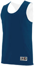 Augusta Sportswear Reversible Wicking Tank (148), Color 'Navy/White'