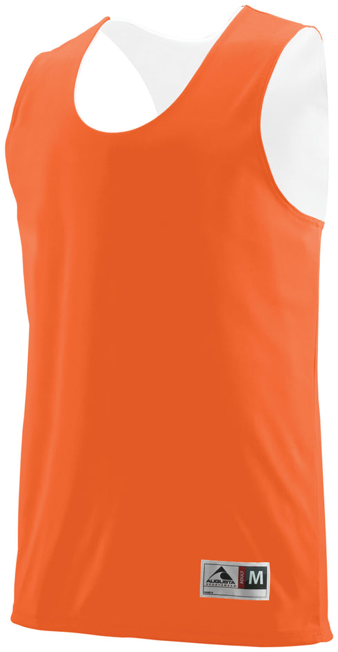 Augusta Sportswear Reversible Wicking Tank (148), Color 'Orange/White'