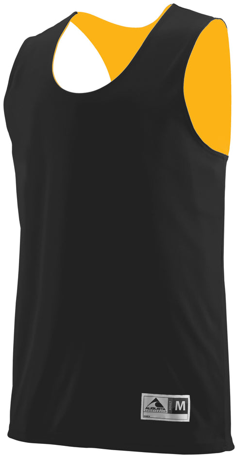 Augusta Sportswear Youth Reversible Wicking Tank (149), Color 'Black/Gold'