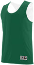Augusta Sportswear Youth Reversible Wicking Tank (149), Color 'Dark Green/White'