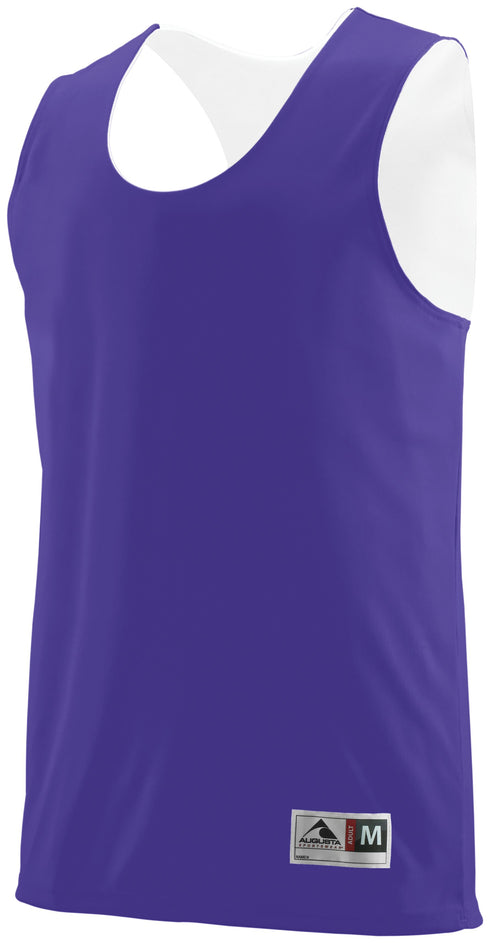 Augusta Sportswear Youth Reversible Wicking Tank (149), Color 'Purple/White'