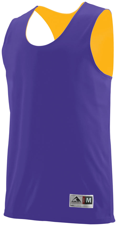 Augusta Sportswear Reversible Wicking Tank (148), Color 'Purple/Gold'