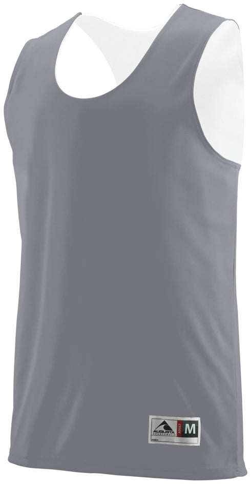 Augusta Sportswear Reversible Wicking Tank (148), Color 'Graphite/White'
