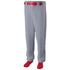Augusta Sportswear Youth Sweep Baseball/Softball Pant (1496-C), Color 'Blue Grey/Red'