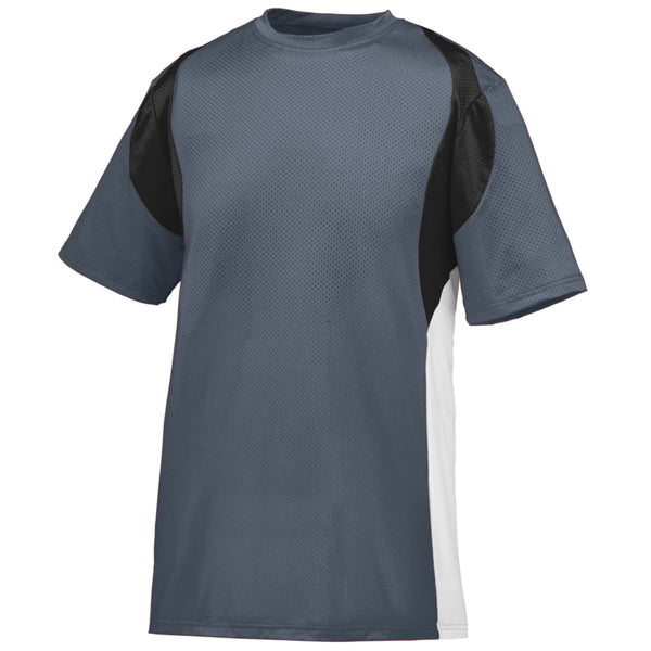 Augusta Sportswear Youth Quasar Jersey (1516-C), Color 'Graphite/Black/White'