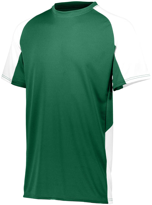 Augusta Sportswear Youth Cutter Jersey (1518), Color 'Dark Green/White'