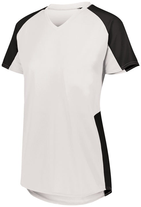Augusta Sportswear Ladies Cutter Jersey (1522), Color 'White/Black'
