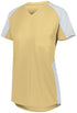 Augusta Sportswear Ladies Cutter Jersey (1522), Color 'Vegas Gold/White'