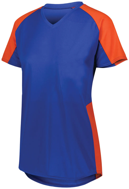 Augusta Sportswear Ladies Cutter Jersey (1522), Color 'RoyalOrange'