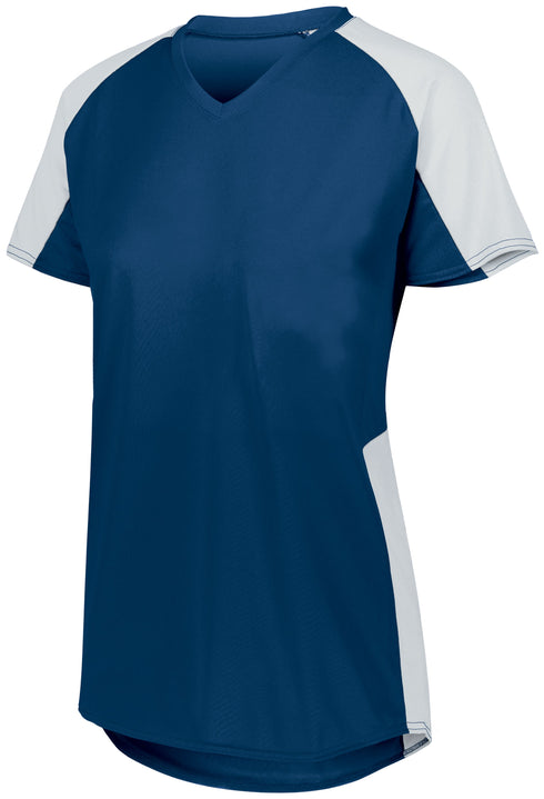 Augusta Sportswear Ladies Cutter Jersey (1522), Color 'Navy/White'