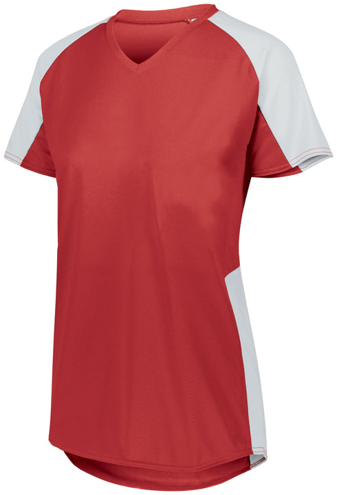 Augusta Sportswear Ladies Cutter Jersey (1522), Color 'Red/White'
