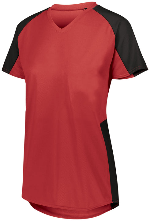 Augusta Sportswear Ladies Cutter Jersey (1522), Color 'Red/Black'