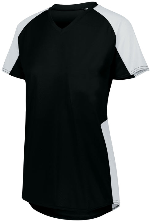 Augusta Sportswear Ladies Cutter Jersey (1522), Color 'Black/White'