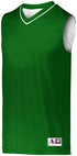 Augusta Sportswear Reversible Two-Color Jersey (152), Color 'Dark Green/White'