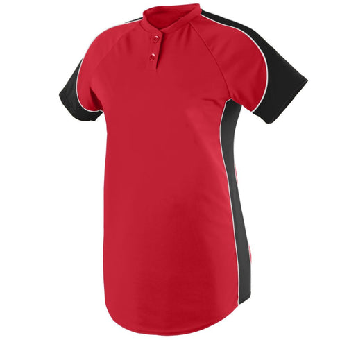 Augusta Sportswear Ladies Blast Jersey (1532-C), Color 'Red/Black/White'